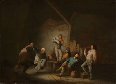Dans eden çift, 1625-40 by Adriaen Jansz. van Ostade