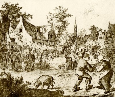Hollanda lunaparkı by Adriaen Jansz. van Ostade