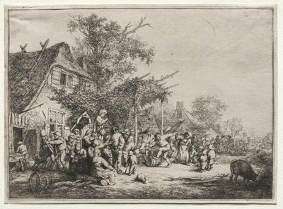 Kafes Altında Festival. by Adriaen Jansz. van Ostade