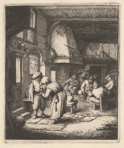 Faturasını Ödeyen Köylü, 17. yüzyıl. by Adriaen Jansz. van Ostade