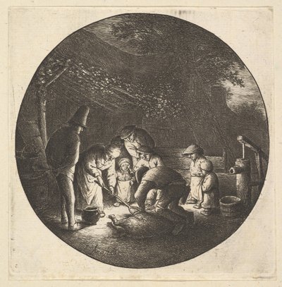 Domuz Kasabı, 1610-85. by Adriaen Jansz. van Ostade