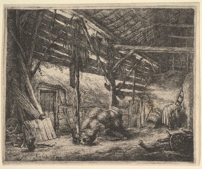 Ahır, 1647. by Adriaen Jansz. van Ostade