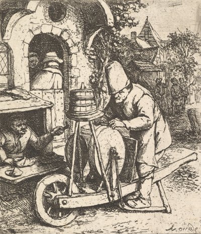 Bıçak Öğütücü, 1610-85. by Adriaen Jansz. van Ostade