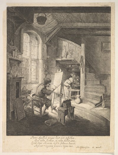 Ressam, 17. yüzyıl. by Adriaen Jansz. van Ostade