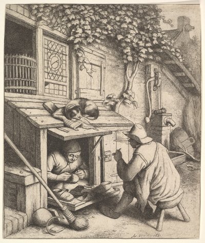 Ayakkabıcı, 1610-85. by Adriaen Jansz. van Ostade