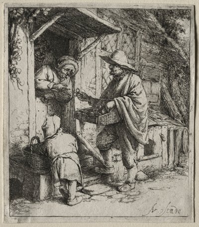 Gözlük Satıcısı. by Adriaen Jansz. van Ostade