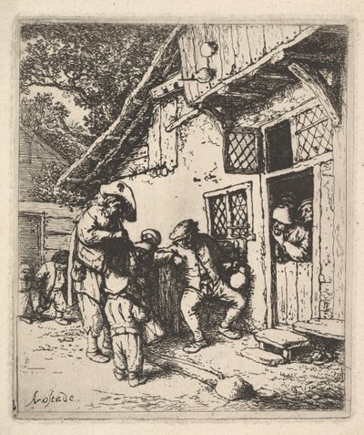 Seyahat Eden Müzisyenler, 1610-85. by Adriaen Jansz. van Ostade