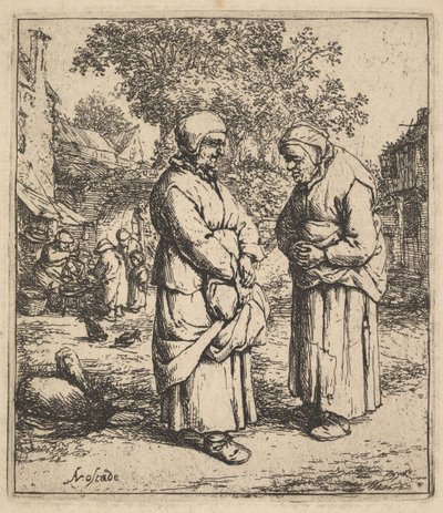 İki Dedikodu, 1610-85. by Adriaen Jansz. van Ostade