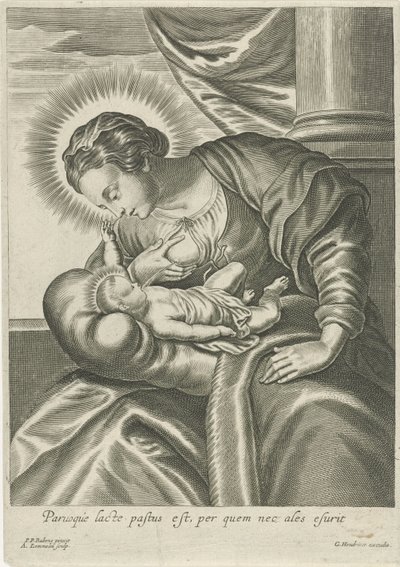 Meryem Mesih Çocuğunu Besler by Adriaen Lommelin (attributed to workshop of)