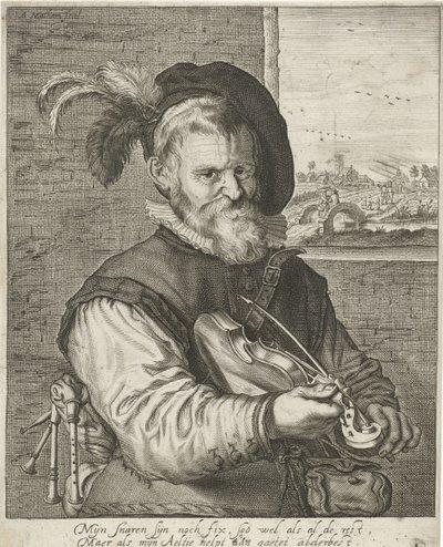 eski kemancı by Adriaen Matham