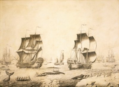 Buzdaki balinacılar by Adriaen or Abraham Salm