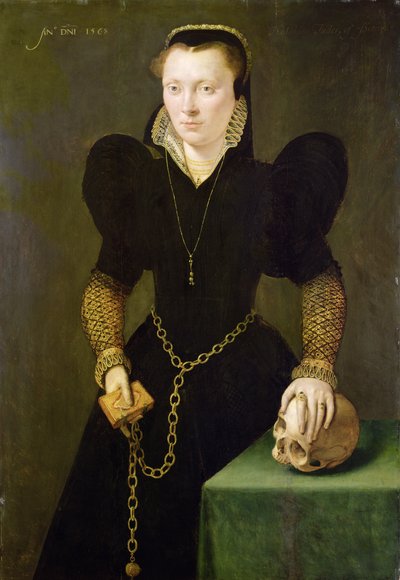 Berainli Katheryn (1535-91) 1568 (panel üzerine yağlıboya) by Adriaen van Cronenburgh