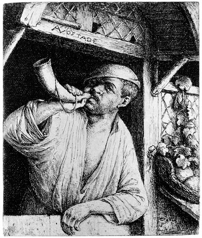 Kornasını çalan bir fırıncı by Adriaen van Ostade