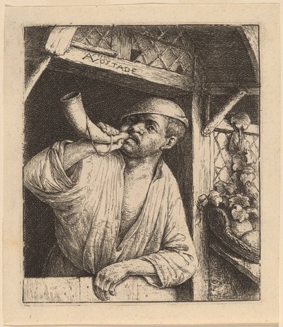 Fırıncı Kornasını Çalıyor by Adriaen van Ostade