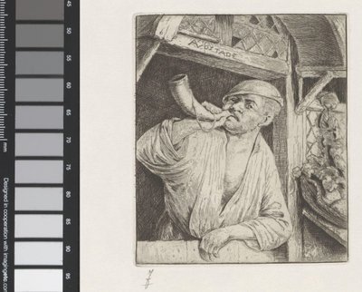 Fırıncı korna çalıyor by Adriaen van Ostade