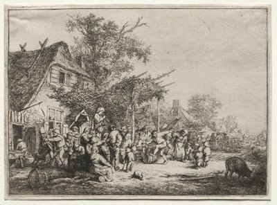 Kafes Altında Festival by Adriaen van Ostade