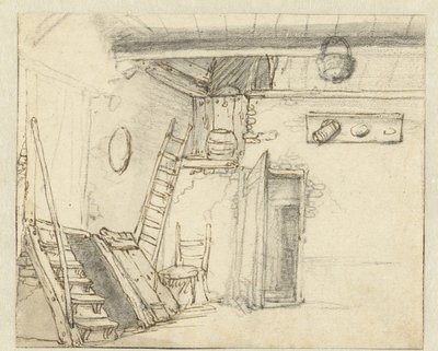 Bir ahırın iç köşesi by Adriaen van Ostade