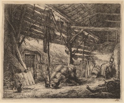 Bir Ahırın İçi by Adriaen van Ostade