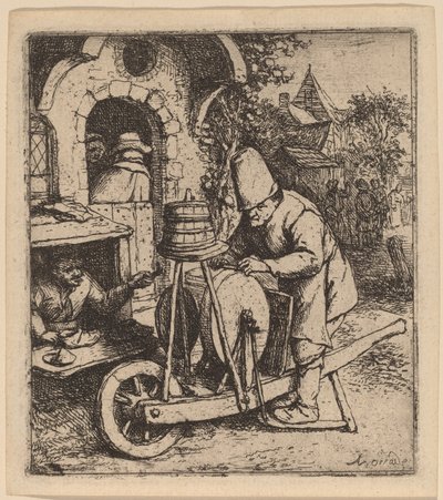 Bıçak Öğütücü by Adriaen van Ostade