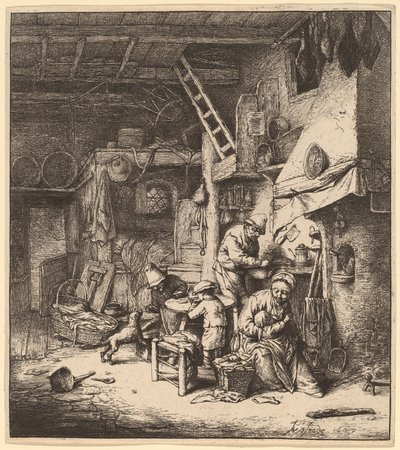 Köylü Ailesi by Adriaen van Ostade