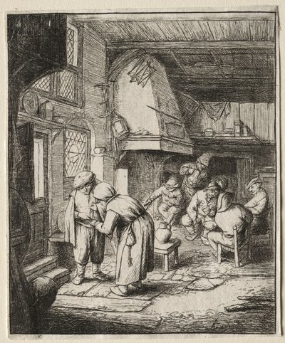 Köylü Borcunu Kapatıyor by Adriaen van Ostade