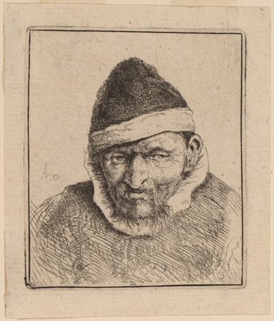 Sivri Başlıklı Köylü by Adriaen van Ostade