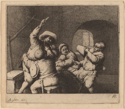 Köylü Kavgası by Adriaen van Ostade