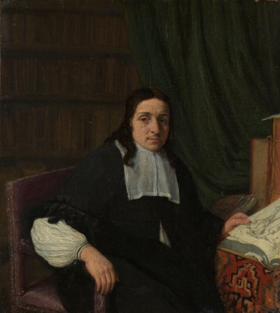 Bir Koleksiyoncunun Portresi, muhtemelen Constantijn Sennepart (1625-1703) by Adriaen van Ostade