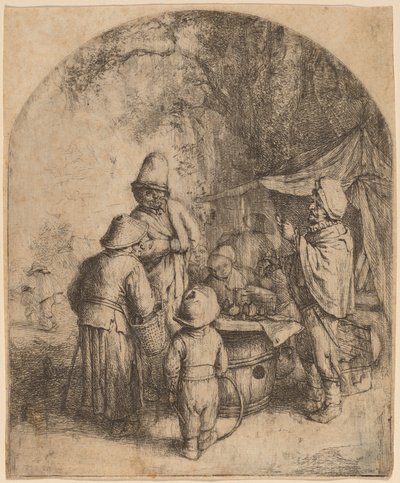 şarlatan avcısı by Adriaen van Ostade