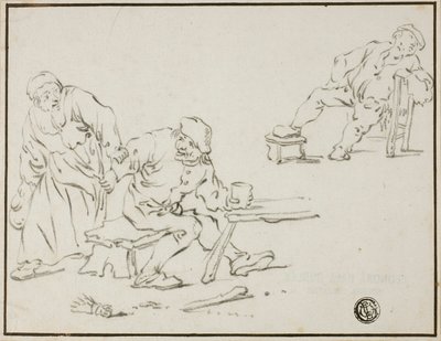 meyhane sahnesi by Adriaen van Ostade