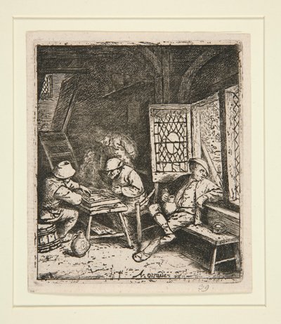 Tavla Oyuncuları by Adriaen van Ostade