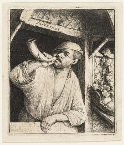 Fırıncı Kornasını Çalıyor by Adriaen van Ostade