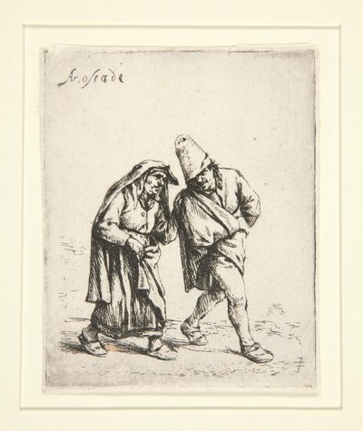 Yürüyen Çift by Adriaen van Ostade