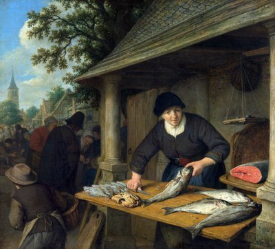 Balık Kadını by Adriaen Jansz. van Ostade