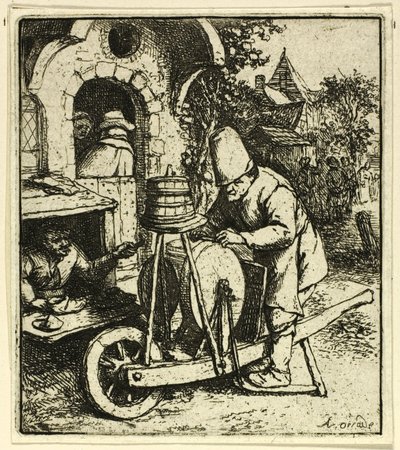 Bıçak Öğütücü by Adriaen van Ostade