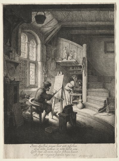 Ressamın Atölyesi by Adriaen van Ostade