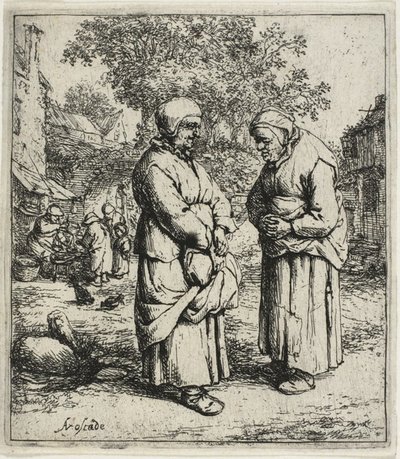 İki Dedikodu by Adriaen van Ostade