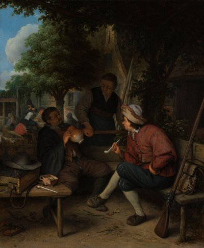 Dinlenme Yolcuları by Adriaen van Ostade