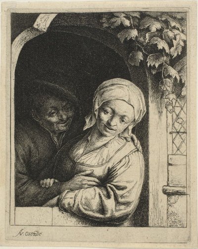 Köy Romantizmi by Adriaen van Ostade
