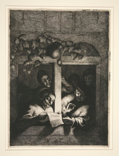 a. Ayakkabıcı b. Şarkıcılar by Adriaen van Ostade
