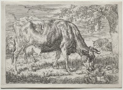Ağacın Altında İnek ve İki Koyun by Adriaen van de Velde