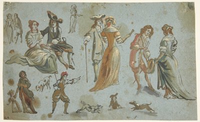 Şekil çalışmaları by Adriaen van de Velde
