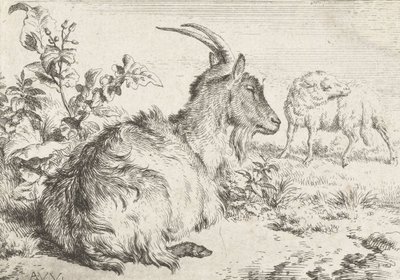 Yalancı keçi, 1670 by Adriaen van de Velde