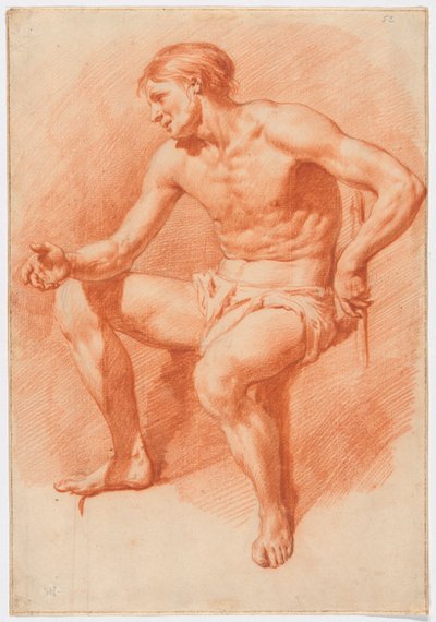 Çıplak Erkek Çalışması by Adriaen van de Velde