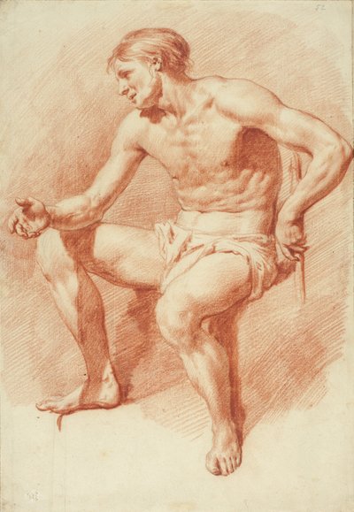 Çıplak Erkek Çalışması by Adriaen van de Velde
