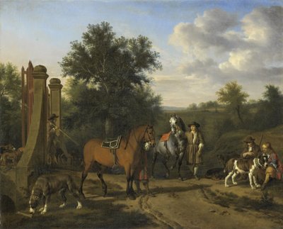 Avlanma Partisi by Adriaen van de Velde