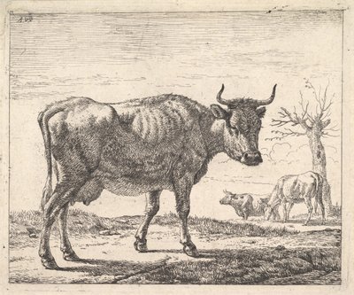Üç İnek. by Adriaen van de Velde