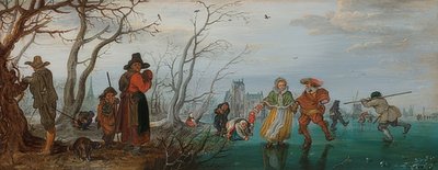 Kış (buzda zevk). 1625 by Adriaen van de Venne