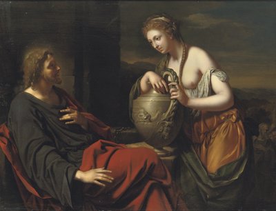 Mesih ve kuyu başındaki Samiriyeli kadın by Adriaen van der Werff