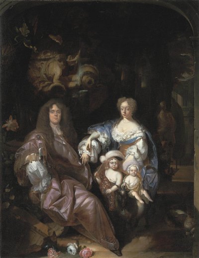 Bilinmeyen bir ailenin portresi by Adriaen van der Werff